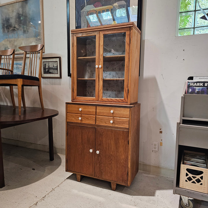 Pine Cabinet Hutch