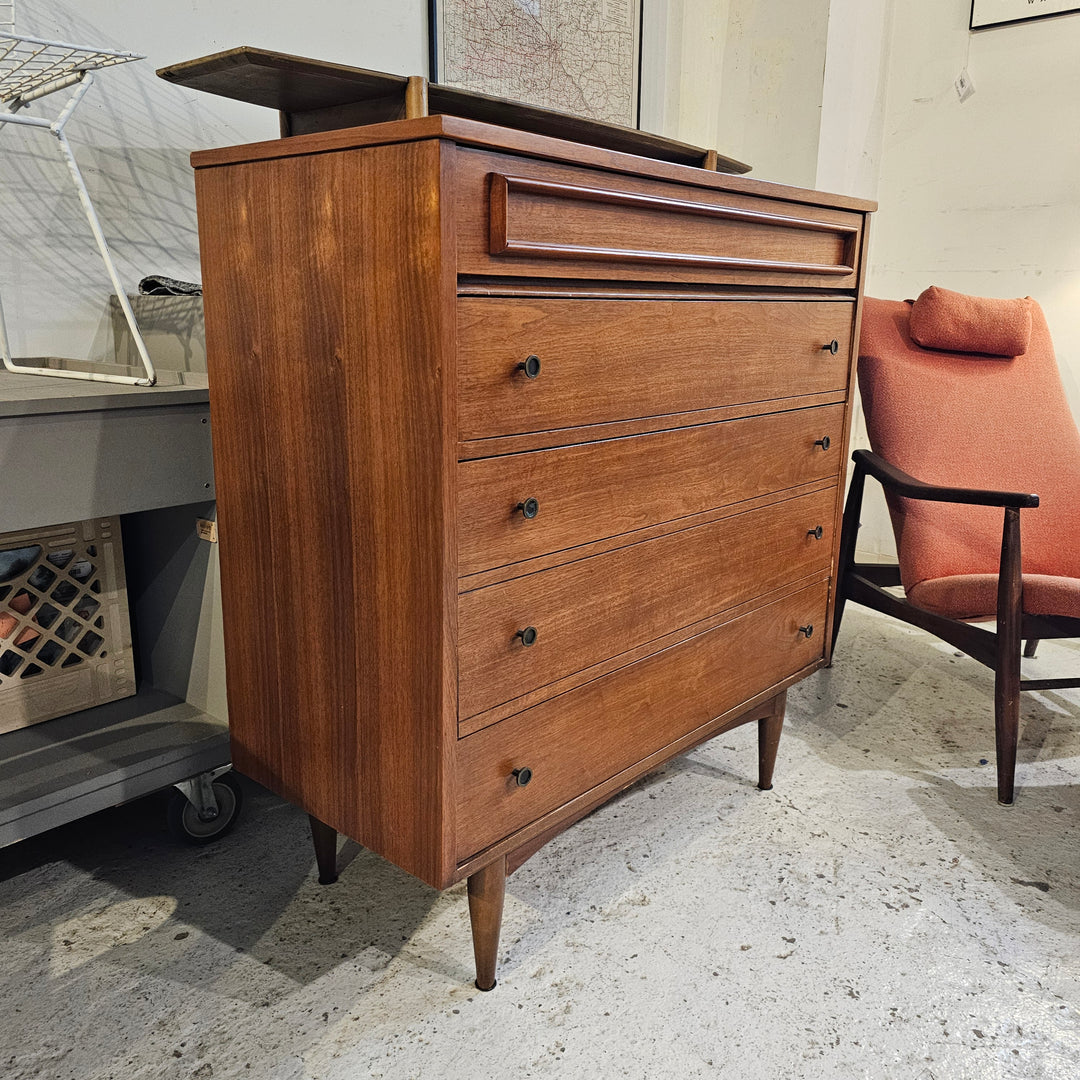 MCM Walnut Highboy Dresser