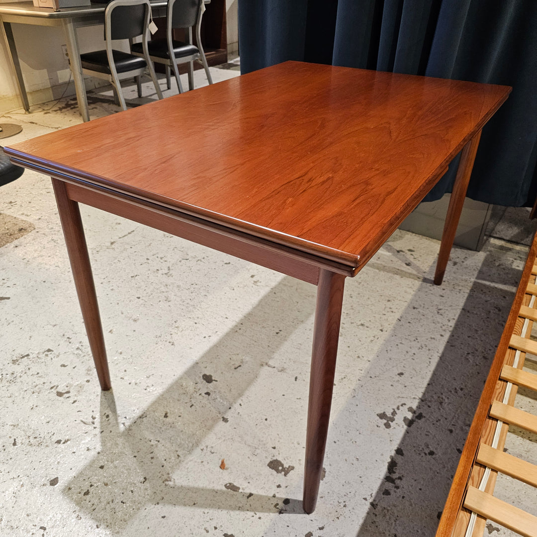 Restored Danish Teak Draw Leaf Dining Table