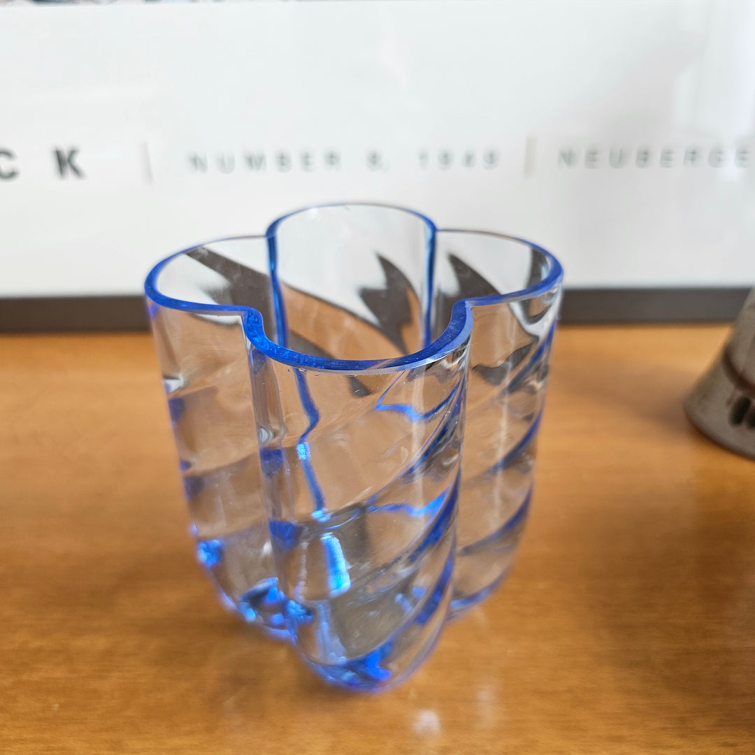 Kosta Boda Optical Clover Vase by Anna Ehrner