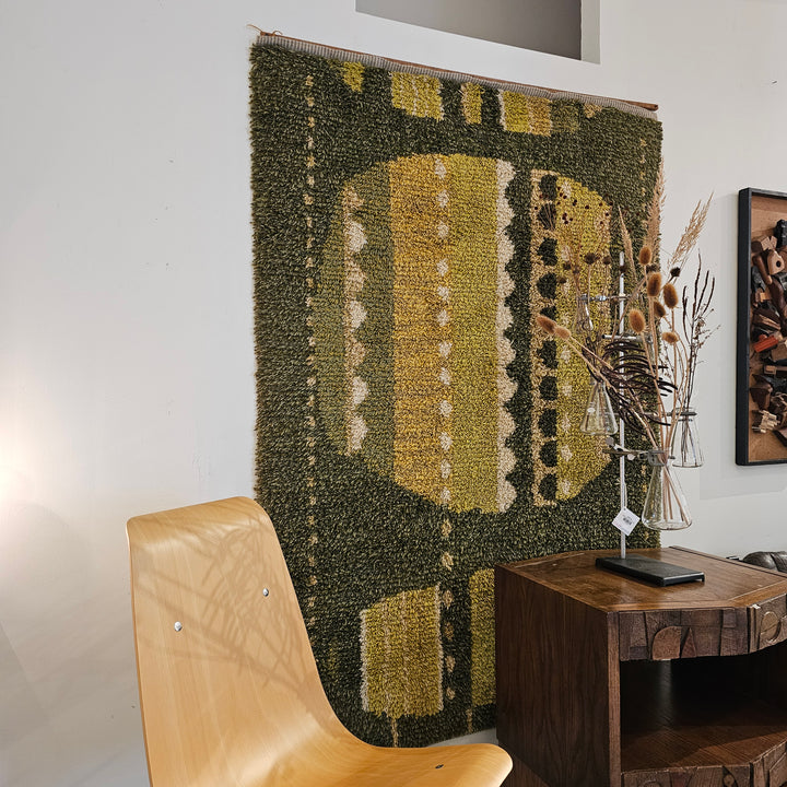 1960's Rya Rug Wall Hanging