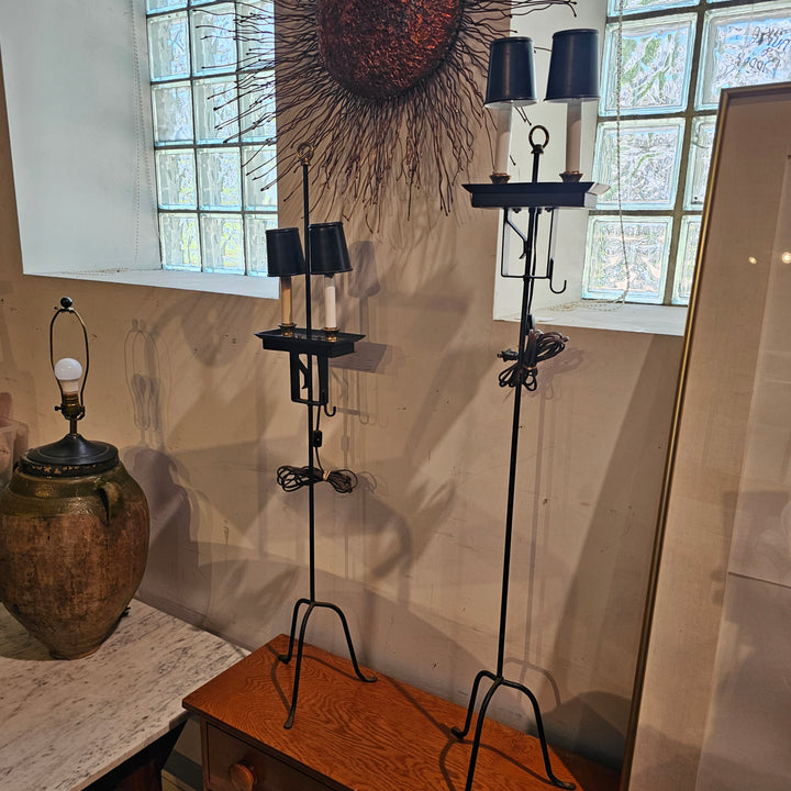 Pr. Kaiser Kuhn Adjustable Bouillotte Floor Lamps