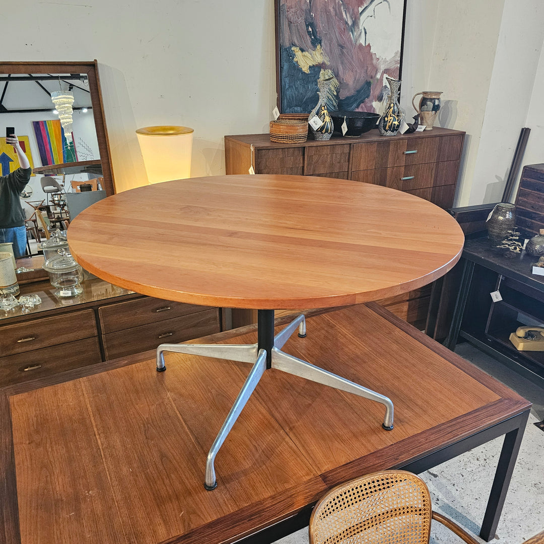 Herman Miller Base, Cherry Wood Top