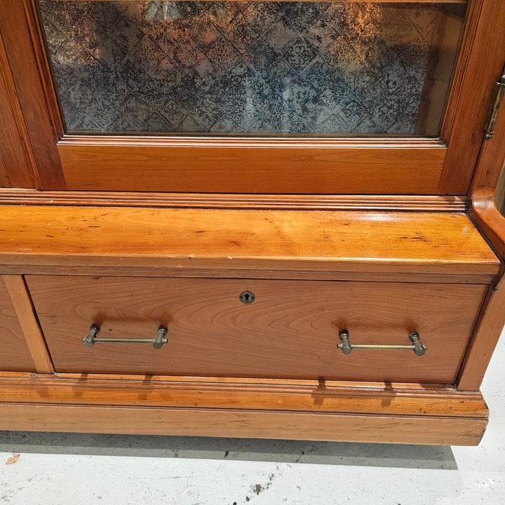 Antique Glass-Front Display Cabinet