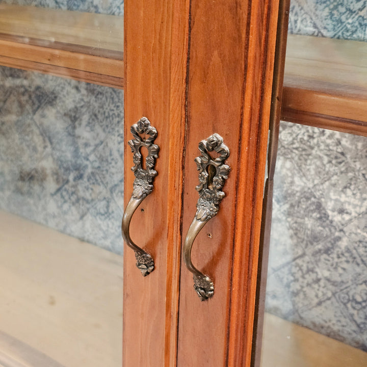 Antique Glass-Front Display Cabinet