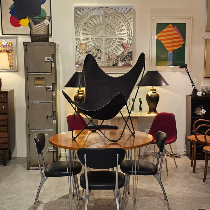 Vintage Iron & Canvas Butterfly Chair