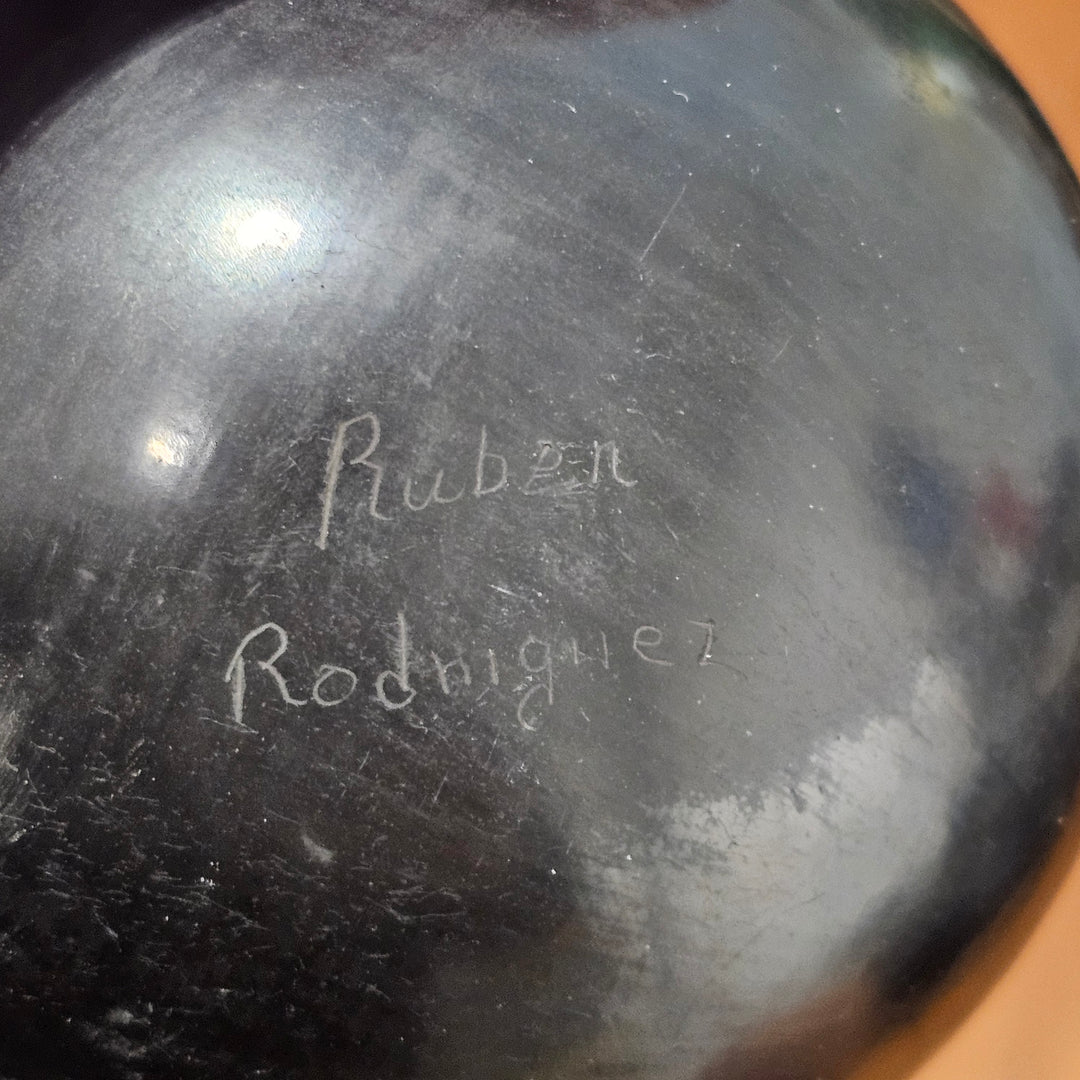 Ruben Rodriguez Black Mexican Pot - Signed