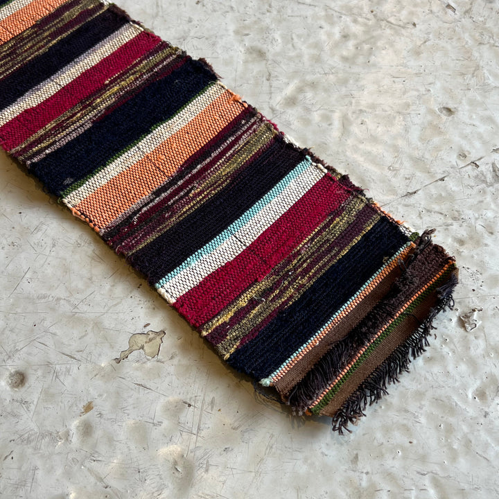 Narrow Decorative Wall Textile w/Bamboo Hanger