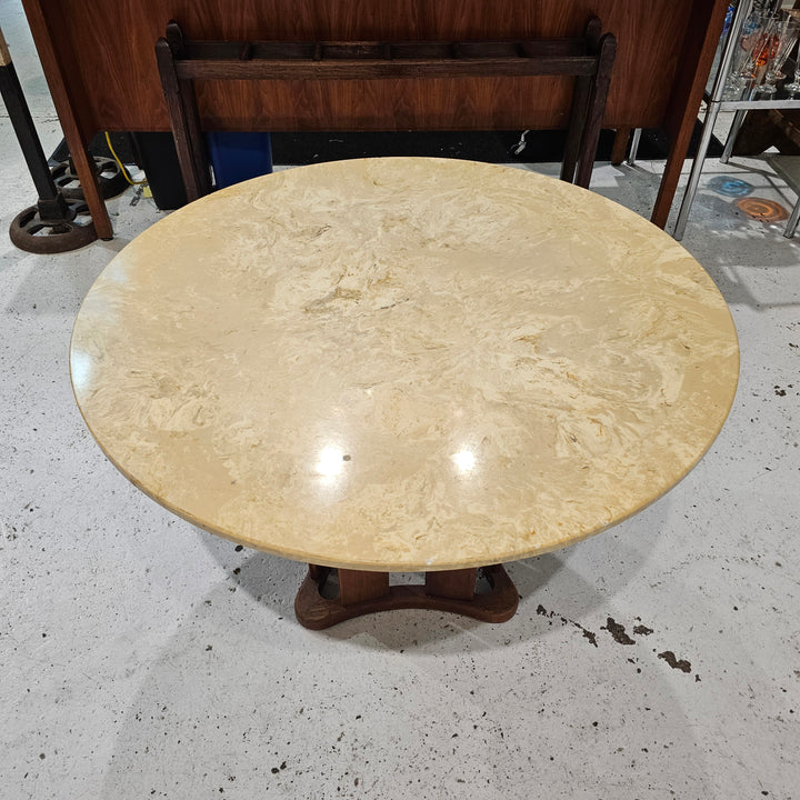 Manufactured Stone Top Round Table