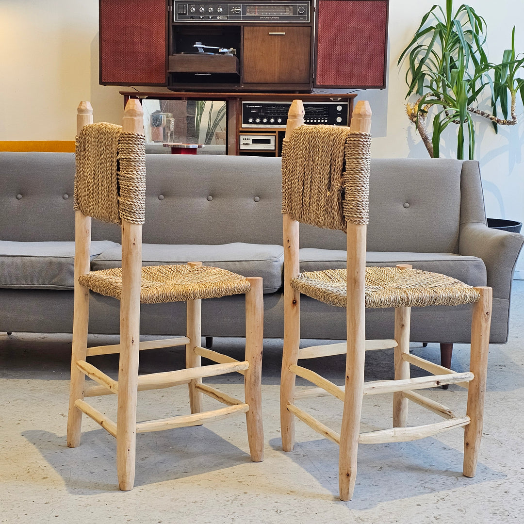 Moroccan Eucalyptus Wood & Cord Chair